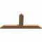 Ekena Millwork Portland Timber Gable Bracket, Western Red Cedar, 36"W x 16"H x 1 1/2"D x 3 1/2"F, 11/12 Pitch GBW036X16X0204POR00SWR - alternate 5